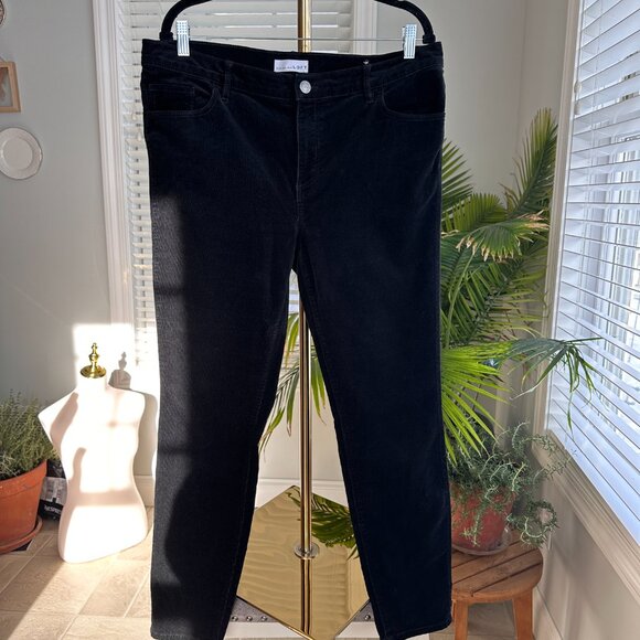 Sz 14 (32) Loft Modern Skinny in Black Corduroy - Picture 7 of 12